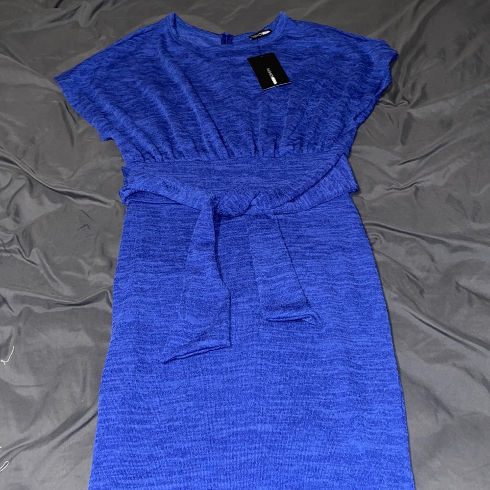 Fashion Nova royal blue midi dress